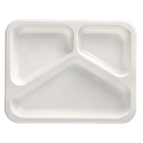 Papstar 10x 50 Mikrowellenschalen, PP 3-geteilt 765 ml 3,2 cm x 22,7 cm x 17,8 cm weiss