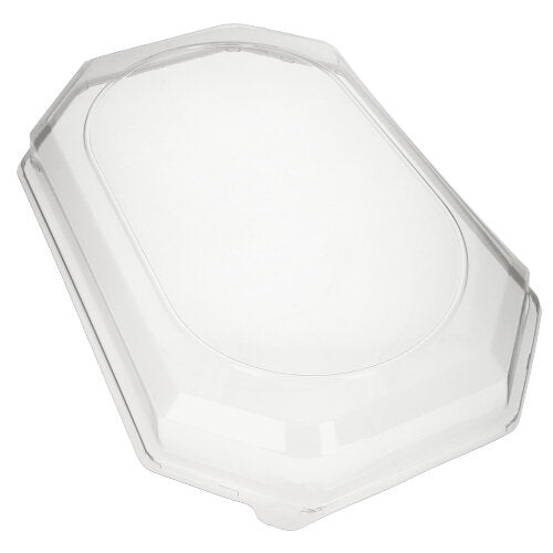 Papstar 5x 10 Deckel für Servierplatten, PET 54 cm x 35 cm x 6,3 cm transparent