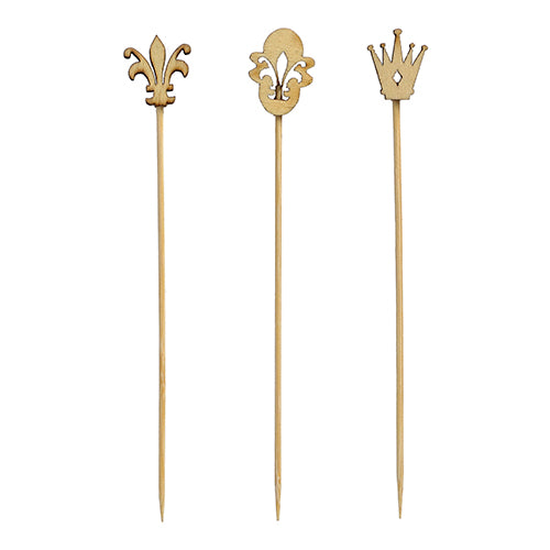 Papstar 1.000 Fingerfood - Picker "Royal", Material: Bambus, Länge: 12cm