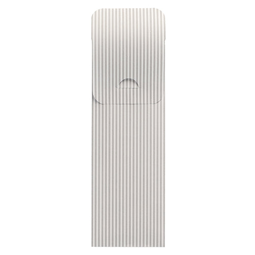 Papstar 1x 500 Bestecktaschen 23,5 cm x 7,3 cm weiss "Lines" inkl. weißer Serviette 40 x 40 cm 2-lag.