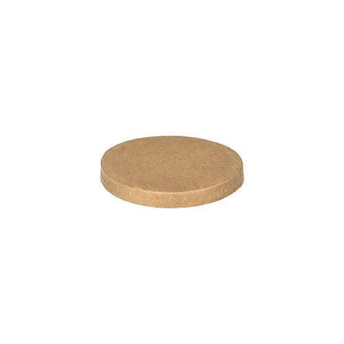 Papstar 20x 50 Deckel für Portionsbecher, Pappe rund Ø 6 cm braun