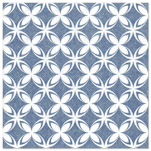 Papstar 5x 50 Servietten "ROYAL Collection" 1/4-Falz 40 cm x 40 cm "Delft"