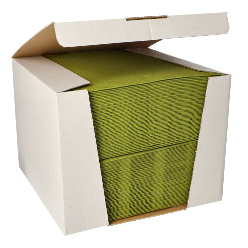 Papstar 100 Servietten "ROYAL Collection" 1/4-Falz 40 cm x 40 cm olivgrün