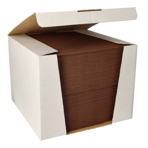 Papstar 100 Servietten "ROYAL Collection" 1/4-Falz 40 cm x 40 cm braun