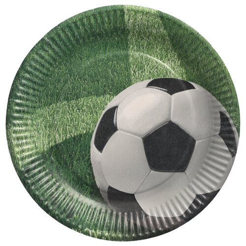Papstar 200 Teller "Football", Material: Pappe, Durchmesser: 23cm