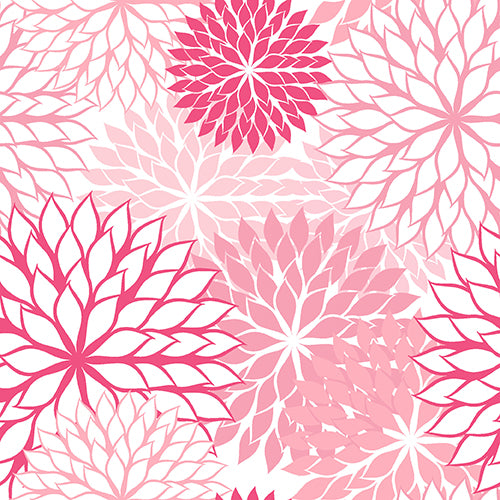 Papstar 200 Servietten, 3-lagig 1/4-Falz 40 cm x 40 cm rose "Floralies"