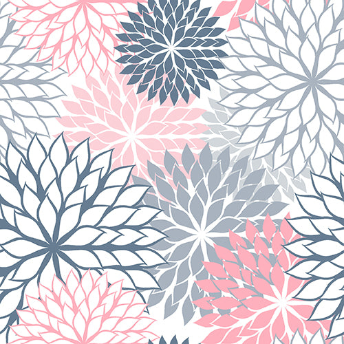 Papstar 200 Servietten, 3-lagig 1/4-Falz 40 cm x 40 cm grau "Floralies"