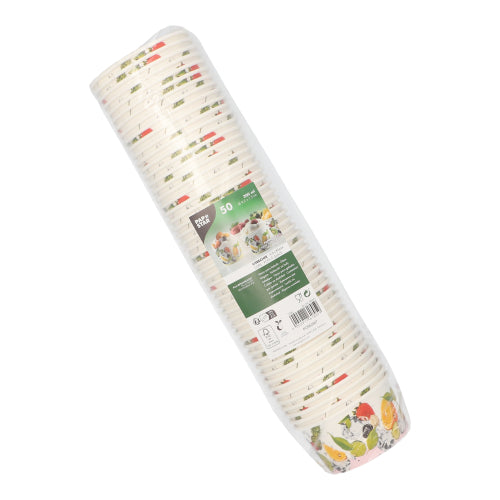Papstar 500x Eisbecher "Früchte", Pappe, Bunt, Inhalt: 150ml, Durchmesser: 9,2cm, Höhe: 5cm