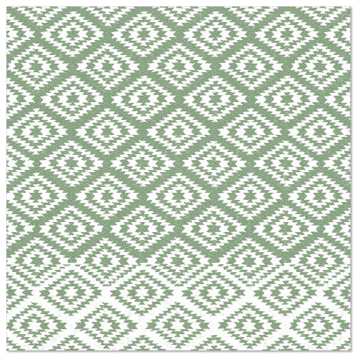 Papstar 250 Servietten "ROYAL Collection" 1/4-Falz 40 cm x 40 cm dunkelgrün "Ethnic Look"