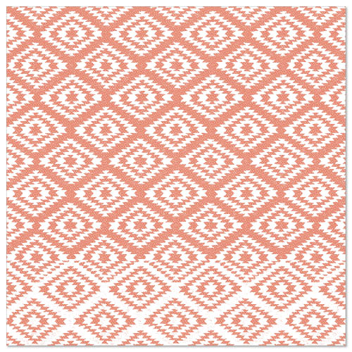 Papstar 250 Servietten "ROYAL Collection" 1/4-Falz 40 cm x 40 cm feuerrot "Ethnic Look"