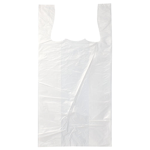 Papstar 5x 200 Hemdchen-Tragetaschen, HDPE 60 cm x 30 cm x 18 cm weiss