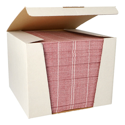 Papstar 100 Servietten "ROYAL Collection" 1/4-Falz 40 cm x 40 cm bordeaux "Kitchen Craft"