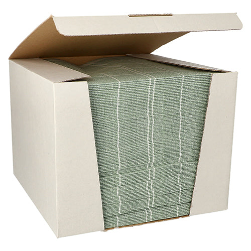 Papstar 100 Servietten "ROYAL Collection" 1/4-Falz 40 cm x 40 cm dunkelgrün "Kitchen Craft"