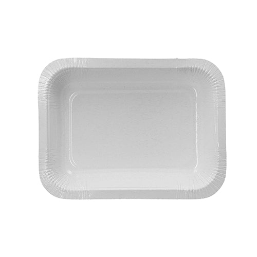 Papstar 1x 260 Siegelschalen, Pappe eckig 530 ml 3,7 cm x 13,7 cm x 18,1 cm weiss
