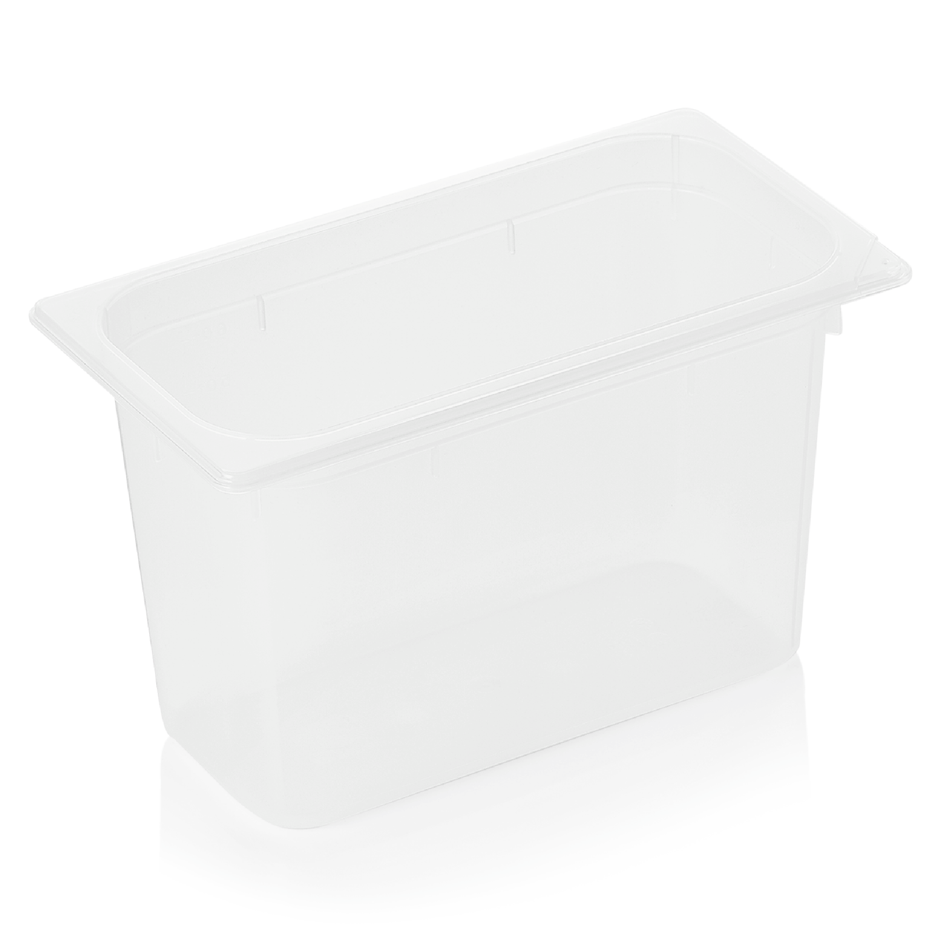 WAS Germany GN Behälter (GN1/3), Polypropylen, Weiß, Serie: GN 89, inkl. Skalierung, Inhalt: 6,5L (8913200)