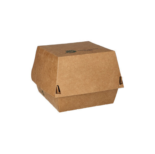 Papstar 400x Burgerboxen, Pappe, Braun, 10,5x10,5x7,8cm