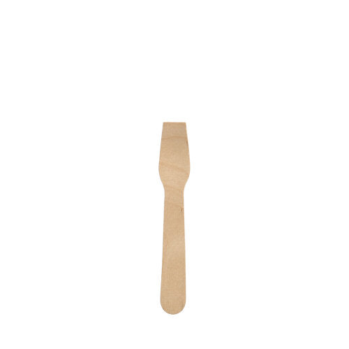 Papstar 10x 100 Eislöffel, Holz "pure" 9,4 cm gewachst