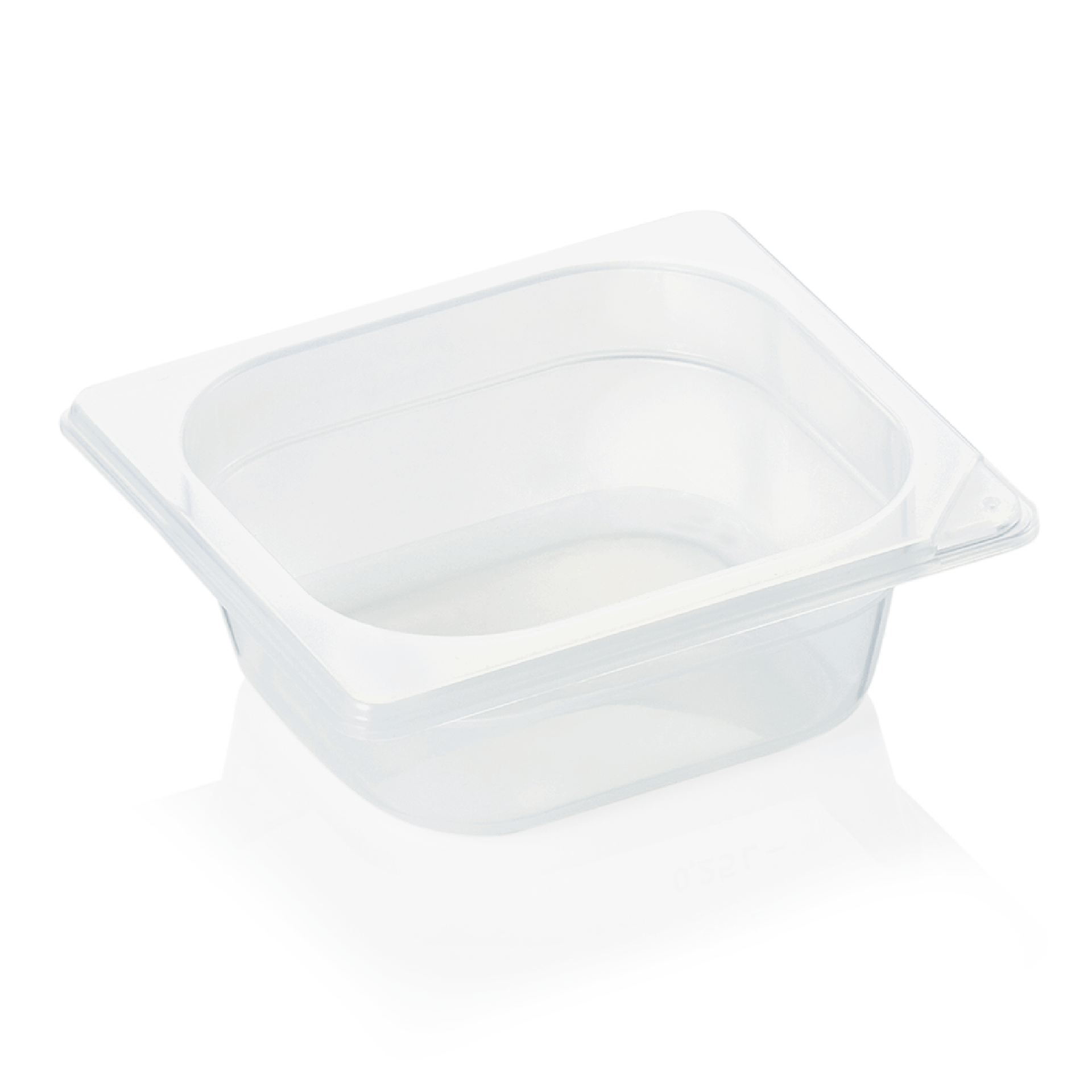 WAS Germany GN Behälter (GN1/6), Polypropylen, Weiß, Serie: GN 89, inkl. Skalierung, Inhalt: 700ml (8916065)