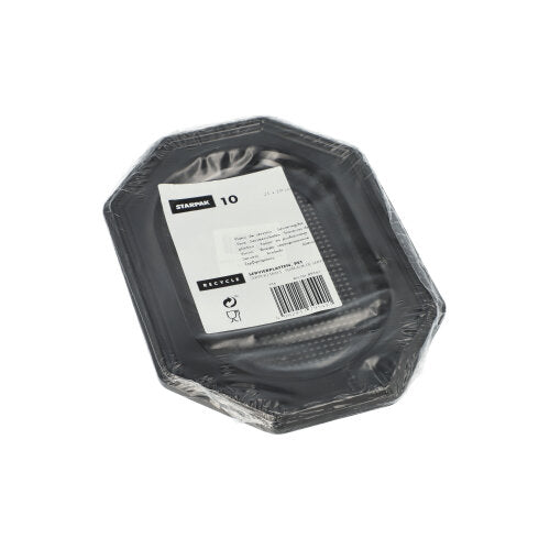Papstar 200x Servierplatten, PET, Schwarz, 21x29cm