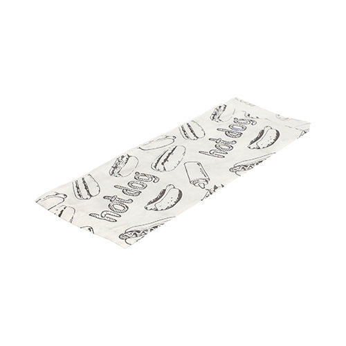 Papstar 1.000x Hot Dog-Tüten, Pergament-Ersatz, Weiß, 21x8,5cm