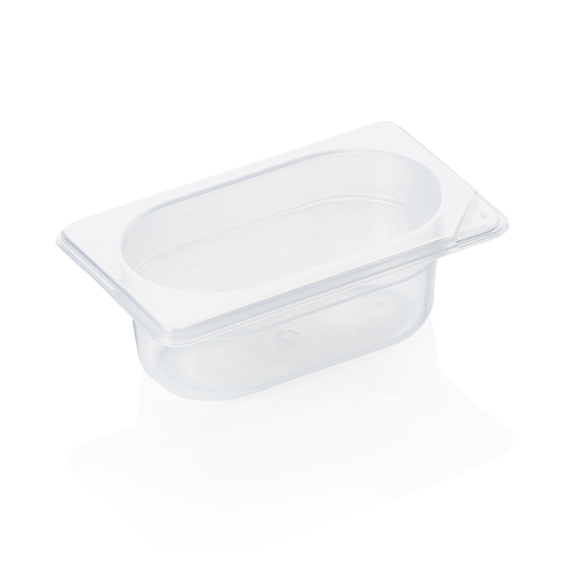 WAS Germany GN Behälter (GN1/9), Polypropylen, Weiß, Serie: GN 89, inkl. Skalierung, Inhalt: 500ml (8919065)
