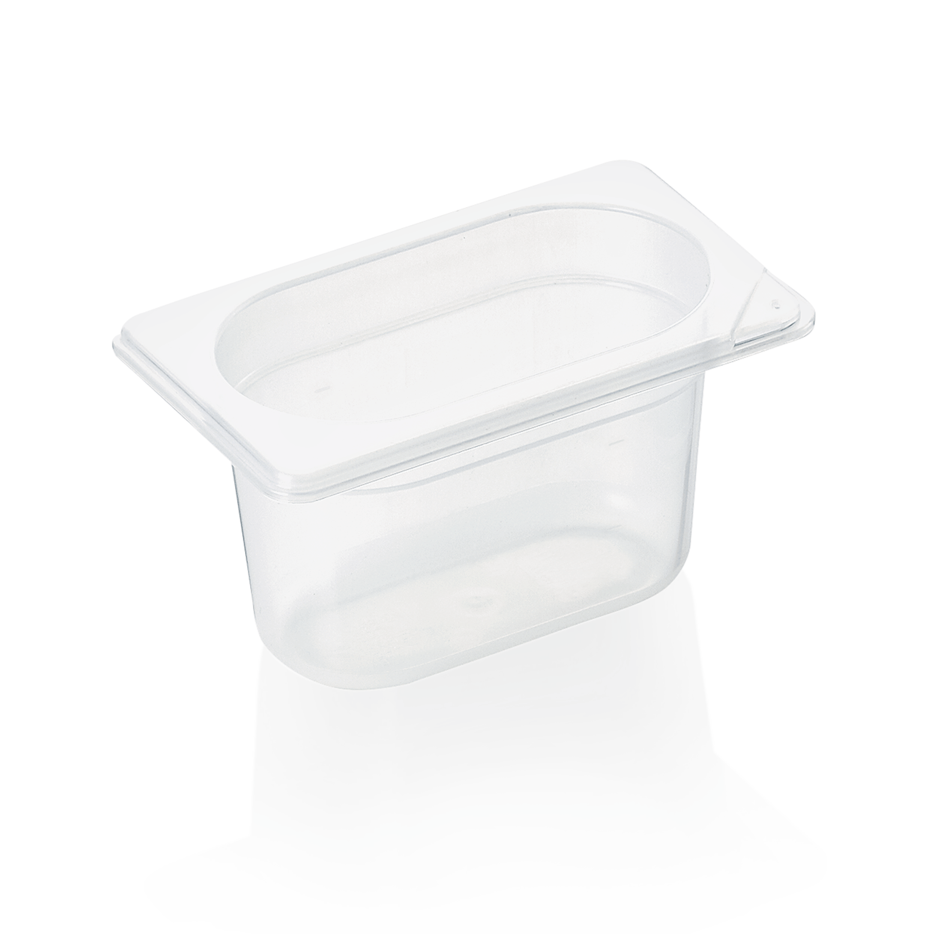 WAS Germany GN Behälter (GN1/9), Polypropylen, Weiß, Serie: GN 89, inkl. Skalierung, Inhalt: 700ml (8919100)