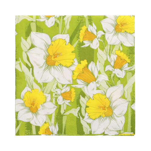 Papstar 600 Servietten, 3-lagig 1/4-Falz 33 cm x 33 cm "Narciso"
