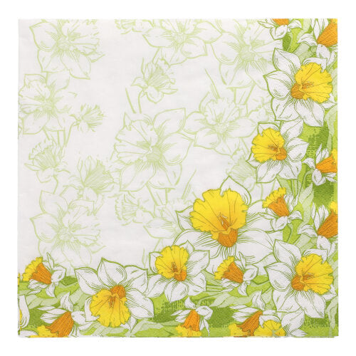 Papstar 400 Servietten, 3-lagig 1/4-Falz 40 cm x 40 cm "Narciso"