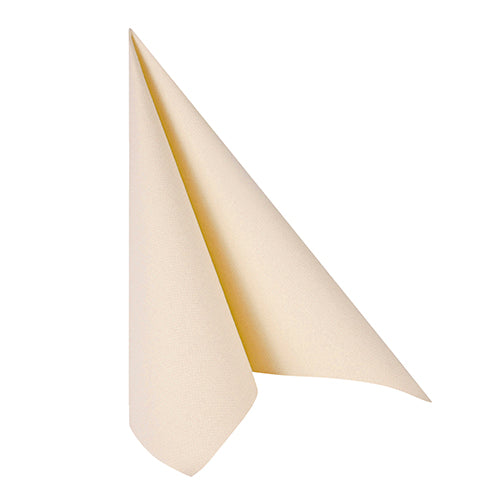 Papstar 250 Servietten "ROYAL Collection" 1/4-Falz 40 cm x 40 cm champagner in Papierverpackung