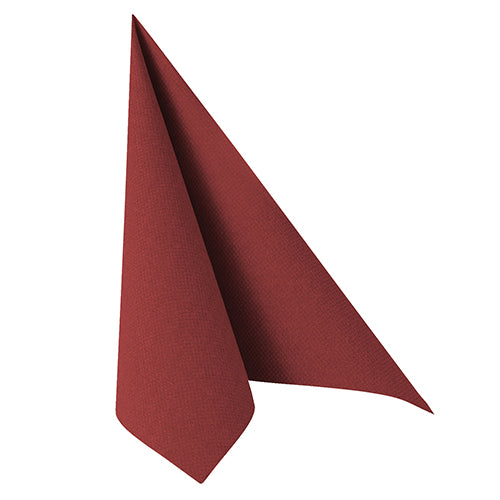 Papstar 250 Servietten "ROYAL Collection" 1/4-Falz 40 cm x 40 cm bordeaux in Papierverpackung