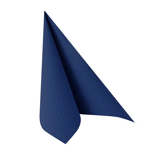 Papstar 250 Servietten "ROYAL Collection" 1/4-Falz 40 cm x 40 cm dunkelblau in Papierverpackung