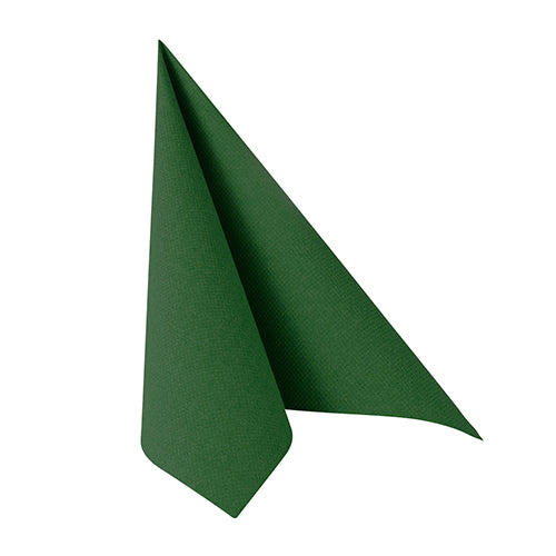 Papstar 250 Servietten "ROYAL Collection" 1/4-Falz 40 cm x 40 cm dunkelgrün in Papierverpackung