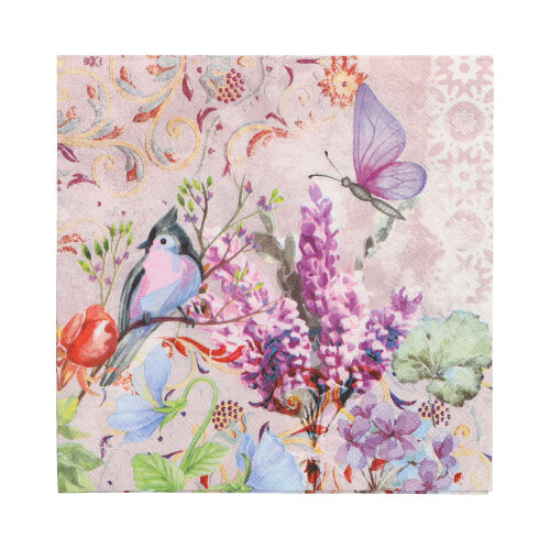 Papstar 200 Servietten, 3-lagig 1/4-Falz 33 cm x 33 cm "Lisette"