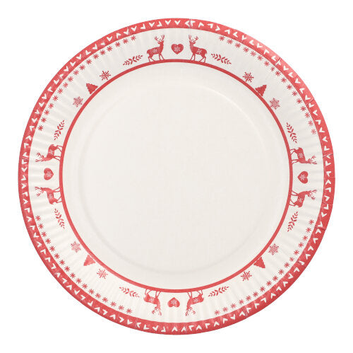 Papstar 200 Teller "Rennes" rund, Material: Pappe, Durchmesser: 23cm