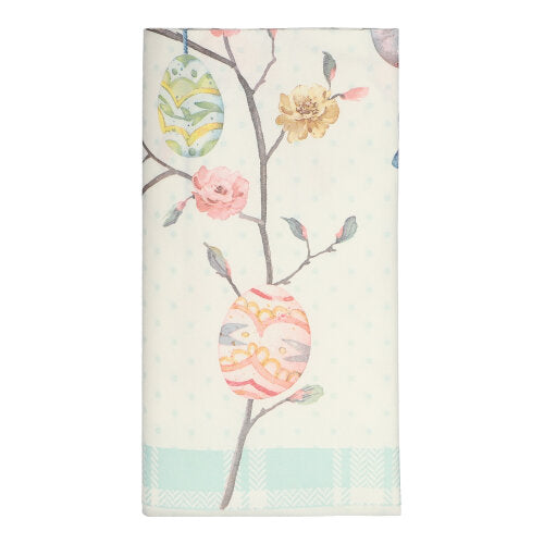 Papstar 5x Tischdecke, Bunt, Airlaid, "Easter Branch", 120x180cm