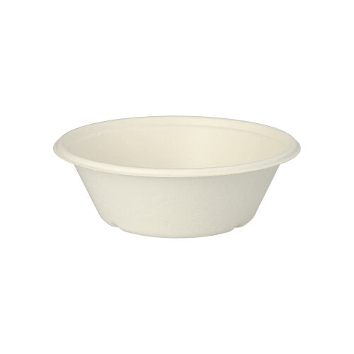 Papstar 4x 25 Schalen, Zuckerrohr "pure" 600 ml Ø 17 cm · 5,5 cm weiss