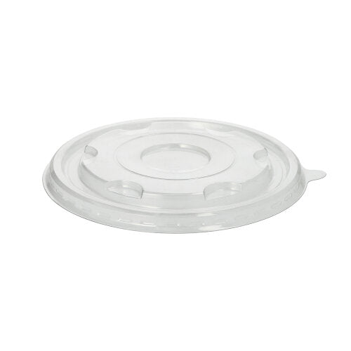 Papstar 4x 25 Deckel für Schalen R-PET rund Ø 17 cm · 1,5 cm weiss