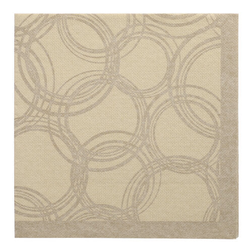Papstar 250 Servietten "ROYAL Collection" 1/4-Falz 40 cm x 40 cm sand "Bubbles"