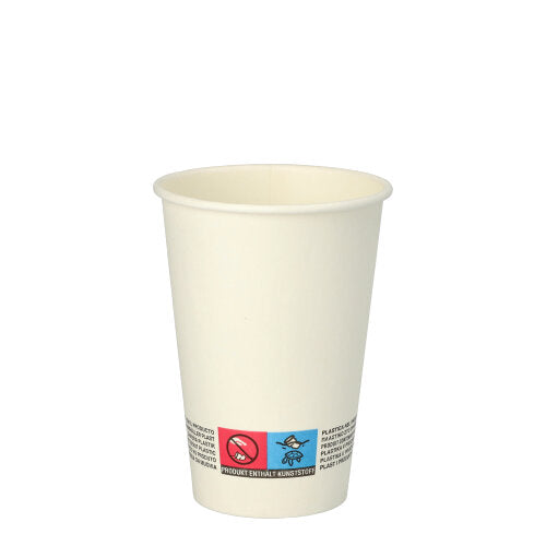 Papstar 2.500x Automatenbecher "To Go", Pappe, Weiß, Inhalt: 180ml, Durchmesser: 7cm, Höhe: 9,2cm