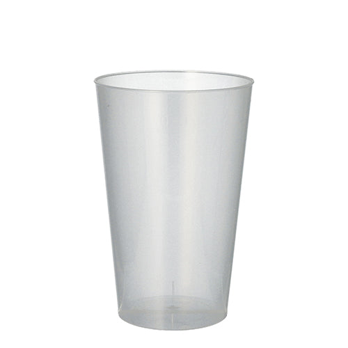 Papstar 10x 50 Mehrweg-Trinkbecher PP 0,4 l Ø 8,6 cm · 13 cm transluzent unzerbrechlich