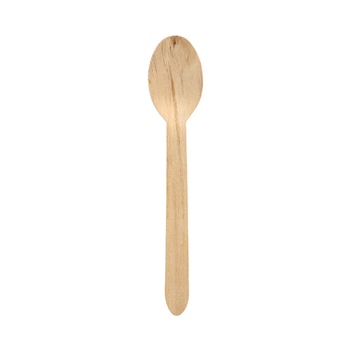 Papstar 4x 250 Löffel Holz "pure" 16 cm
