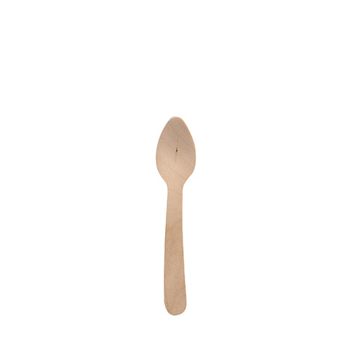 Papstar 4x 250 Kaffeelöffel Holz "pure" 11 cm