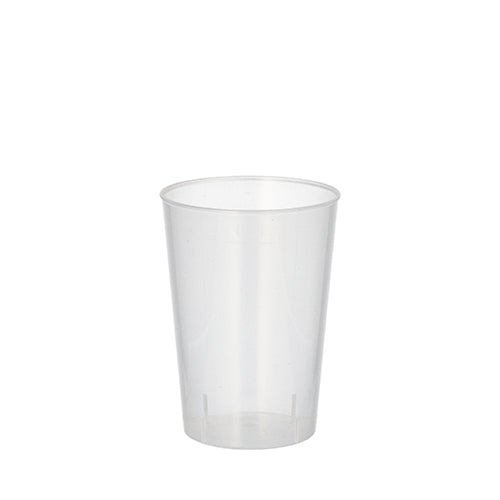 Papstar 21x 20 Mehrweg-Trinkbecher PP 0,1 l Ø 5,2 cm · 7,4 cm transluzent unzerbrechlich