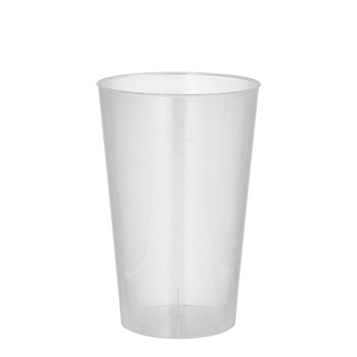 Papstar 150x Mehrweg-Trinkbecher, Polypropylen, Transparent, Inhalt: 300ml, Durchmesser: 7,8cm, Höhe: 11,8cm