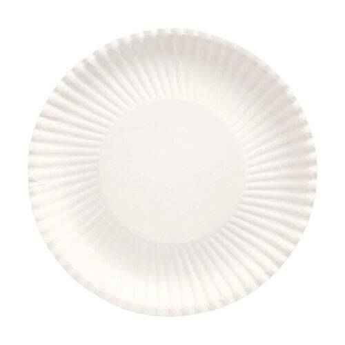 Papstar 400 Teller rund, Serie: Pure, Material: Pappe, Farbe: weiß, Maße: 22cm · 3cm