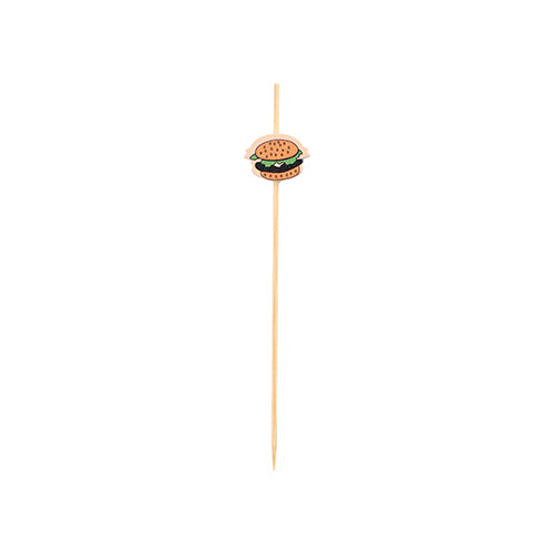 Papstar 8x 100 Fingerfood - Picker 12 cm "Burger"