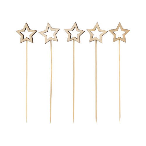 Papstar 8x 100 Fingerfood - Picker 14 cm "Star"