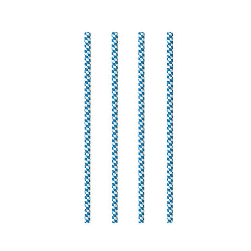 Papstar 1000 Trinkhalme, Papier Ø 6 mm · 20 cm "Bayrisch Blau" 100 x 10