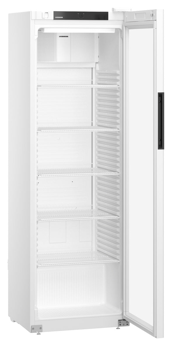 Liebherr Kühlschrank "Performance" (mit Umluftkühlung), Stahl und Glas, Weiß, 0,566kW, 230V, 400L, 597x654x1884mm (MRFvc 4011)