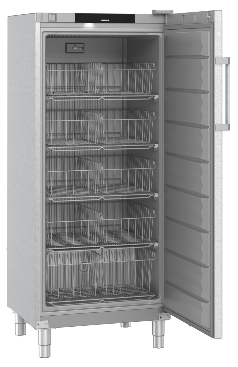 Liebherr Gefrierschrank "Perfection" (mit SmartFrost), Edelstahl, Silber, 1,234kW, 230V, 499L, 747x769x1818mm (FFFCsg 5501)